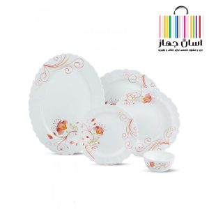 سرویس غذا خوری ۲۵ پارچه آیروپال طرح صبا