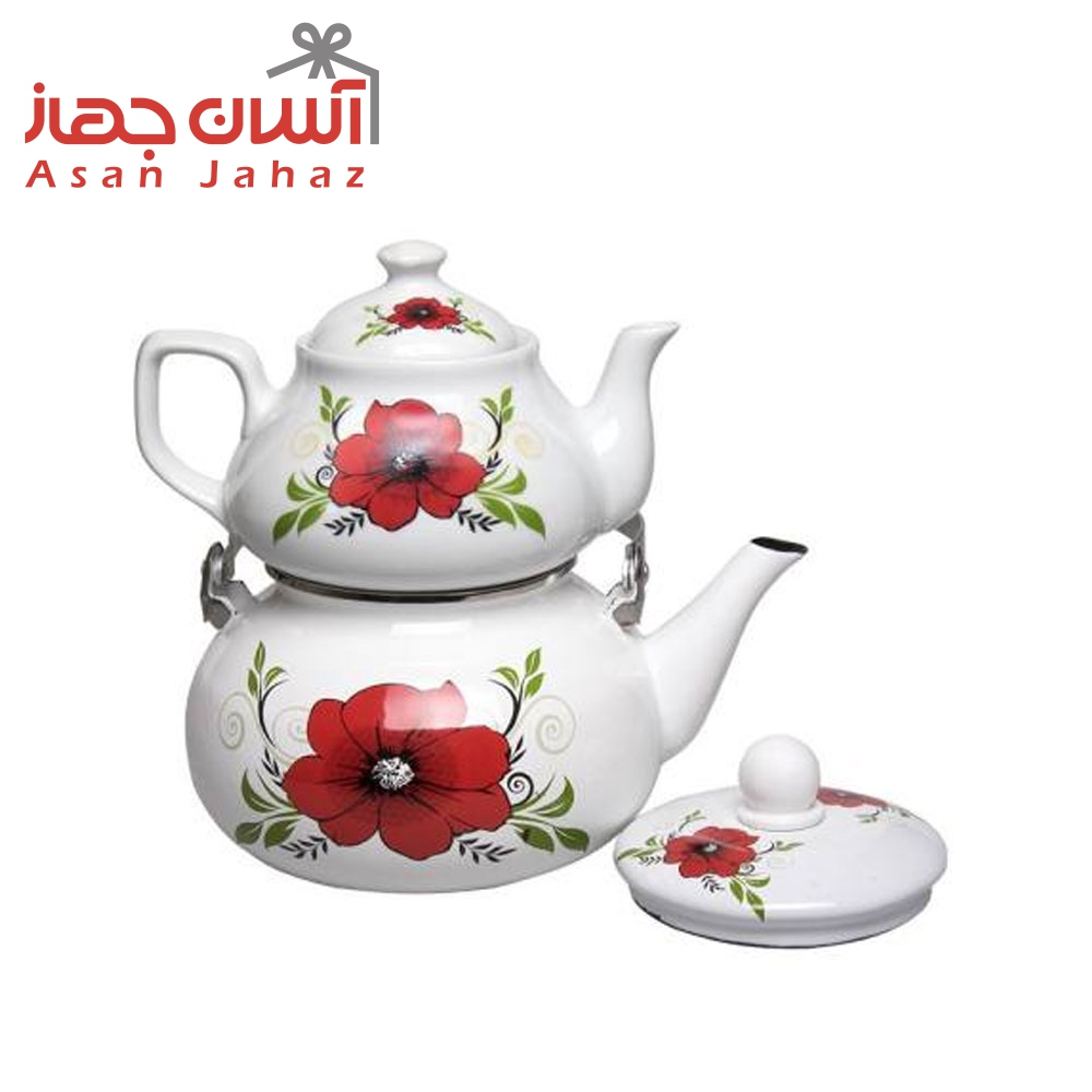 ست کتری و قوری لعابی گلدار راسا Rasa ست کتری و قوری لعابی گلدار راسا Rasa