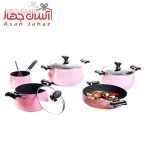 سرویس پخت و پز ۸ پارچه عروس مدل مرجان