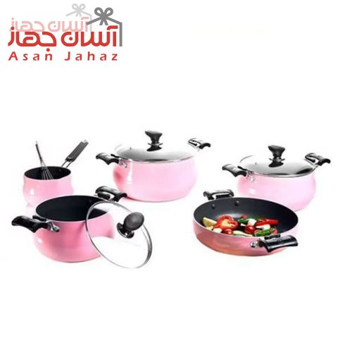 سرویس پخت و پز ۸ پارچه عروس مدل مرجان