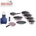 سرویس پخت و پز 20 پارچه ام جی اس مدل IC2027 صورتی