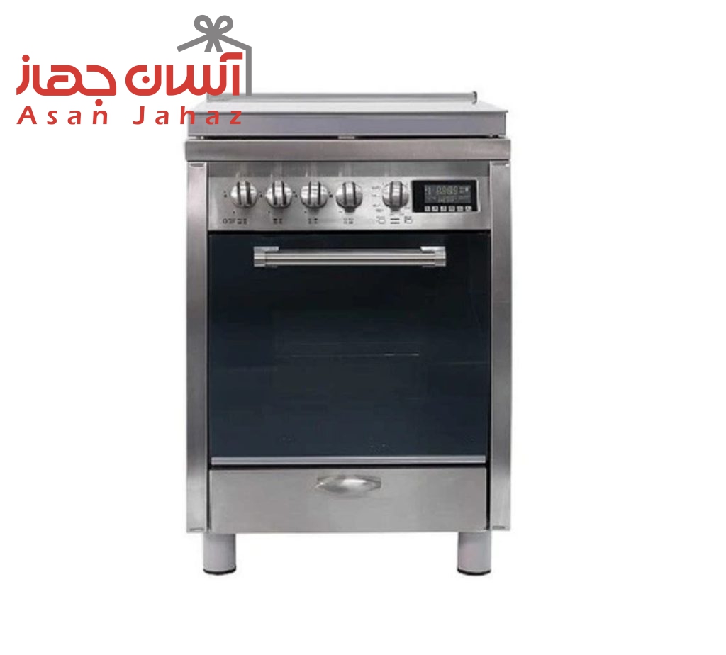 اجاق گاز تاکنو 4 شعله 7120 بدنه لعاب و رویه استیل