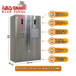 یخچال فریزر کلور مدل روسو پلاس سری 60