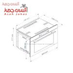 فر توکار آلتون مدل V905 [عرض 90+بخارپز]